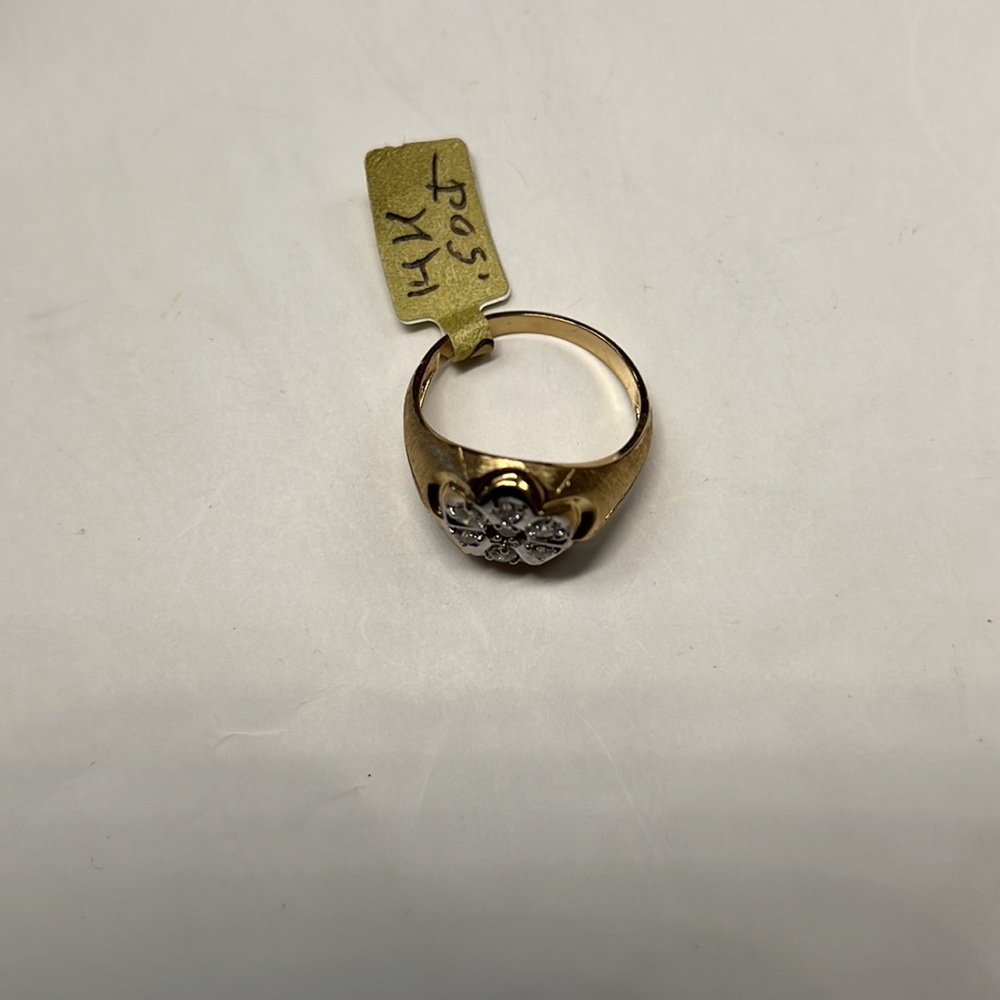 Diamonds 15k Solid Gold Ring - image 4